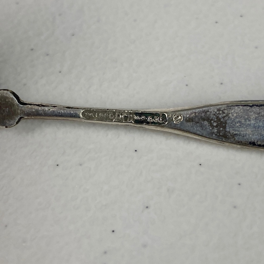 Mixed Sterling Silver Flatware  4oz Lot 8pc  Gorham Durgin Enamel Spoons Fork - Picture 10 of 10